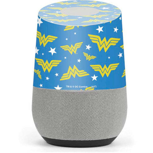 DC Comics Wonder Woman Logo Pattern Google Home Skin